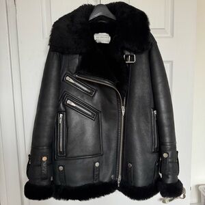 The Arrivals Moya Shearling Leather Jacket